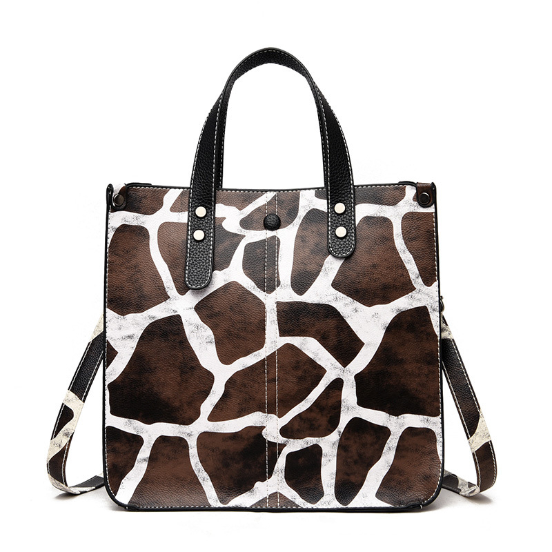 Geantă PU pentru mamă și copil, formă verticală pătrată, închidere cu fermoar, căptușeală din nylon