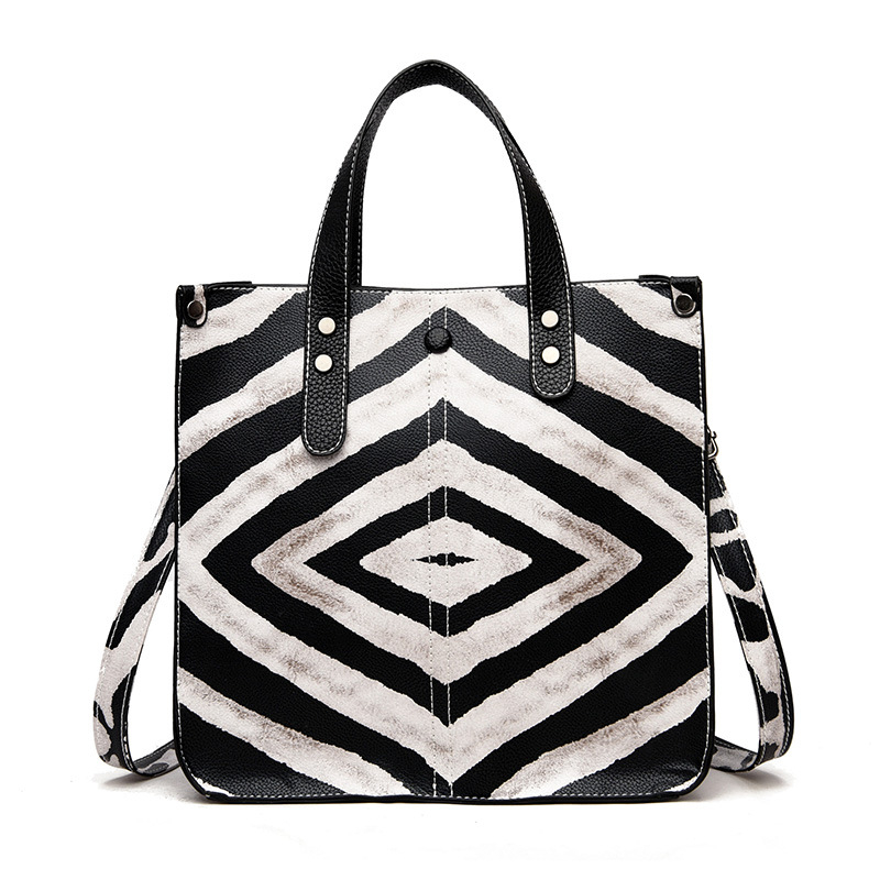 Geantă PU pentru mamă și copil, formă verticală pătrată, închidere cu fermoar, căptușeală din nylon