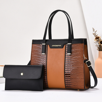 Geantă bucket din PU, cu fermoar, căptușeală poliester, stil urban simplu