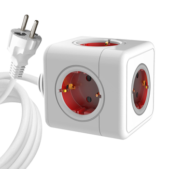 Европейски USB кубообразен разклонител, компактно мултифункционално устройство, 16A 220-240V 3680W, корпус от огнеупорен PC, фосфор бронзов проводник