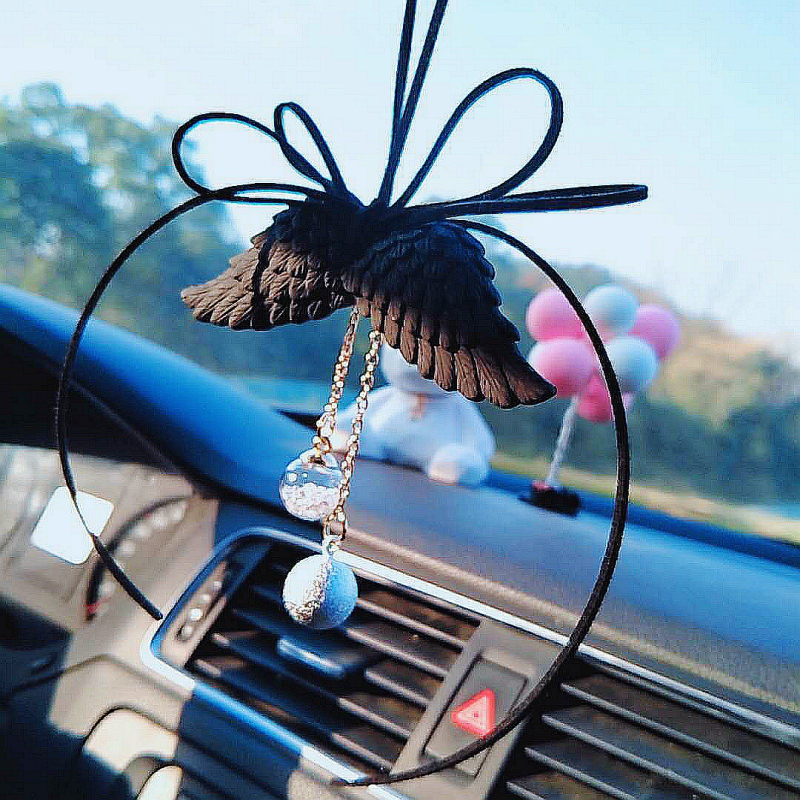 Κρεμαστό αυτοκινήτου αρωματοθεραπείας – φτερά αγγέλου, γύψος, αρωματικό και εξάλειψη οσμών, στυλ Light Luxury