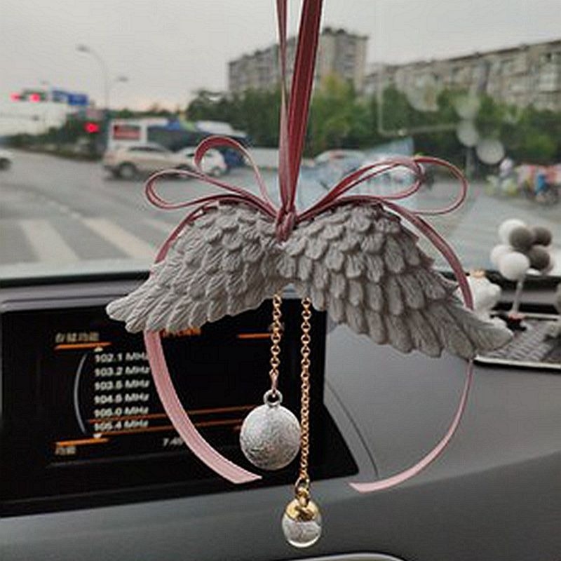 Κρεμαστό αυτοκινήτου αρωματοθεραπείας – φτερά αγγέλου, γύψος, αρωματικό και εξάλειψη οσμών, στυλ Light Luxury