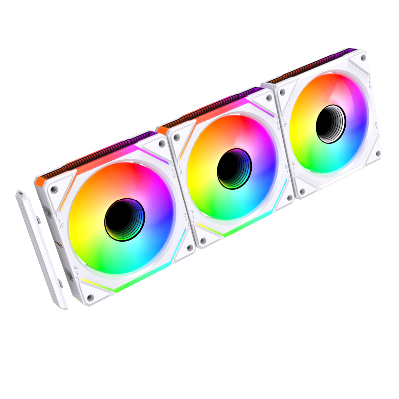 Ανεμιστήρας κιβωτίου με ARGB φωτισμό, αθόρυβη λειτουργία, υδραυλικά ρουλεμάν (600–1800 RPM, θόρυβος 23 dB, ABS υλικό)