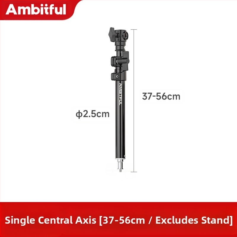 Статив за осветление за фотография с алуминиев сплав, тежък с ролкова система, сгъваем двусекционен, височина 81 см, товароподемност 80 кг