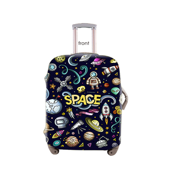 Προστατευτικό κάλυμμα αποσκευών, unisex, με Velcro κλείσιμο, πολυεστέρας, τροχοί καθολικοί, σχέδιο anime — Manshangou (Πολυεστέρας; Velcro κλείσιμο; Τροχοί καθολικοί; Σχέδιο anime)