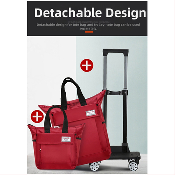 Esteden 013 Oxford auduma ceļojumu soma ar izplešanās dizainu, tilpums 20-35 L, slēdzams rāvējslēdzējs un teleskopiska rokture