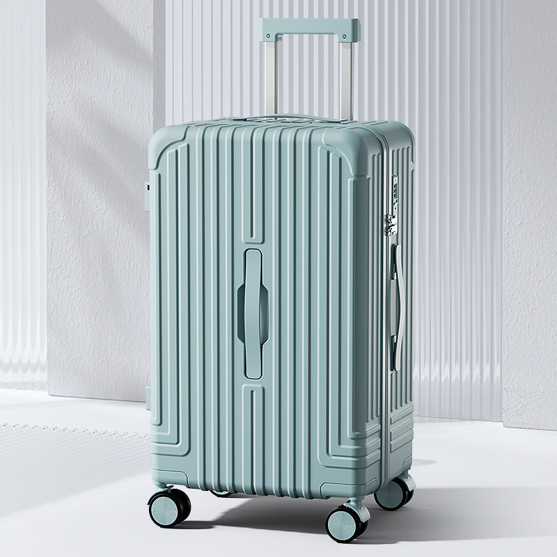 Ceļojumu bagāža ar USB portu, pudeļu turētājs, klusi universālie riteņi, paroles slēdzene (ABS, 3,5 kg)