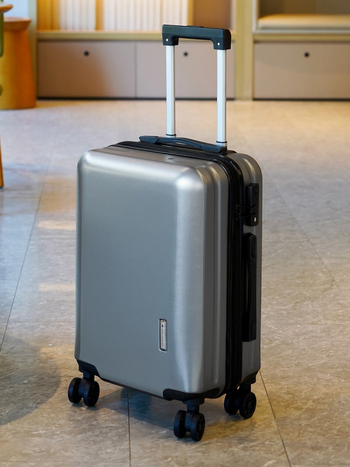 Studentu ceļojumu koferis ar kluso universālo riteņu pāri, rāvējslēdzēja atvēršana, PC korpuss, ultralēts, neilona iekšdaļa