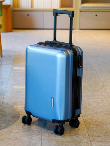 Studentu ceļojumu koferis ar kluso universālo riteņu pāri, rāvējslēdzēja atvēršana, PC korpuss, ultralēts, neilona iekšdaļa