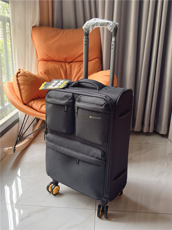 Βαλίτσα χειραποσκευών από Oxford ύφασμα, 2,8 kg, κλείσιμο με φερμουάρ, TSA συνδυαστική κλειδαριά, τροχοί γενικής χρήσης — αδιάβροχη, υπερ-ελαφριά, αντιβακτηριακή, επεκτάσιμη, κατάλληλη για επιβίβαση