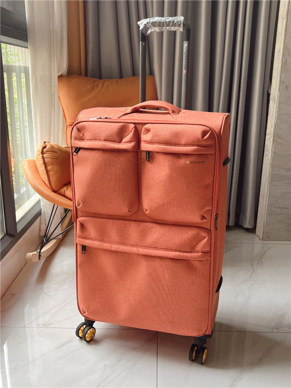 Βαλίτσα χειραποσκευών από Oxford ύφασμα, 2,8 kg, κλείσιμο με φερμουάρ, TSA συνδυαστική κλειδαριά, τροχοί γενικής χρήσης — αδιάβροχη, υπερ-ελαφριά, αντιβακτηριακή, επεκτάσιμη, κατάλληλη για επιβίβαση