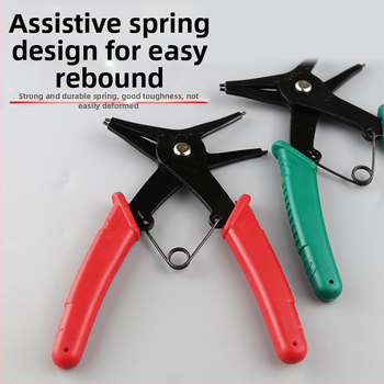 Record work Dvostrane circlip kliješta, unutarnje i vanjske, fiksna glava, kut glave 0°, težina 108/128 g