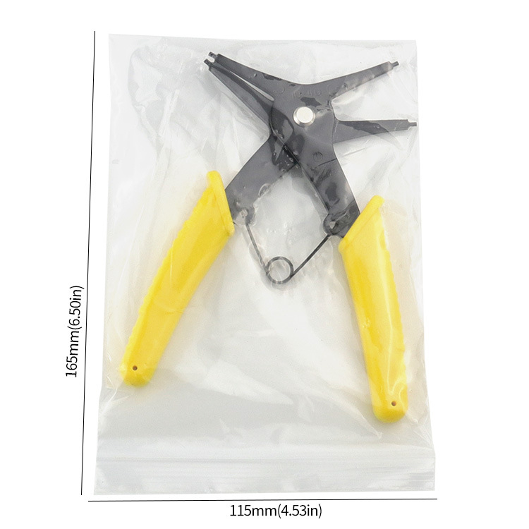 Record work Dvostrane circlip kliješta, unutarnje i vanjske, fiksna glava, kut glave 0°, težina 108/128 g