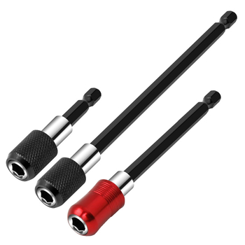 SteelMaster Разширителна пръчка за битове за бормашина със магнитен самозаключващ се съединител и бърза смяна на шестограм