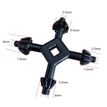Четири в едно: многофункционален ключ за електрическа бормашина, тяло от сплав, Shangren марка, Wrishman