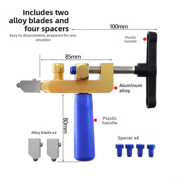 Монолитен резач за плочки и стъкло, модел Roller glass knife, марка Xin mutian, стандартно приложение, пазар Океания