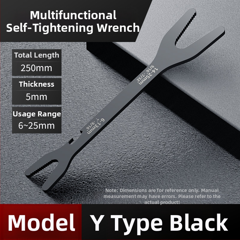 Многофункционален комплект регулируеми гаечни ключове с глава във форма на сливово цвете, двойнокраен, самозатягащ