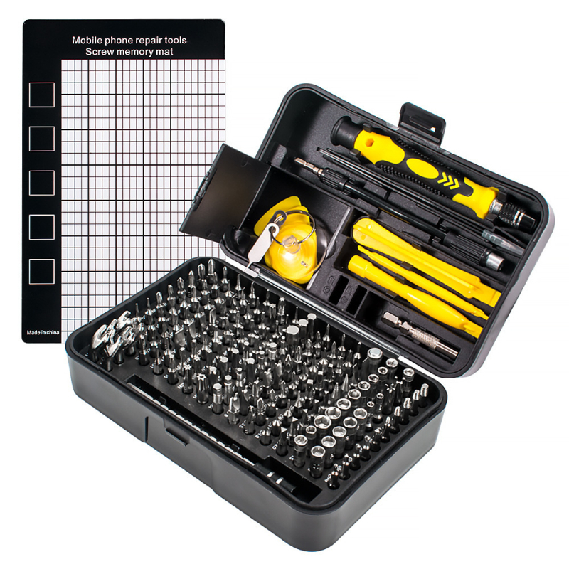 Σετ κατσαβιδιών 170 τεμαχίων, μαγνητικά και μονωμένα, από χρωμιοβανδιού χάλυβα, για επισκευές υπολογιστών και ηλεκτρονικών