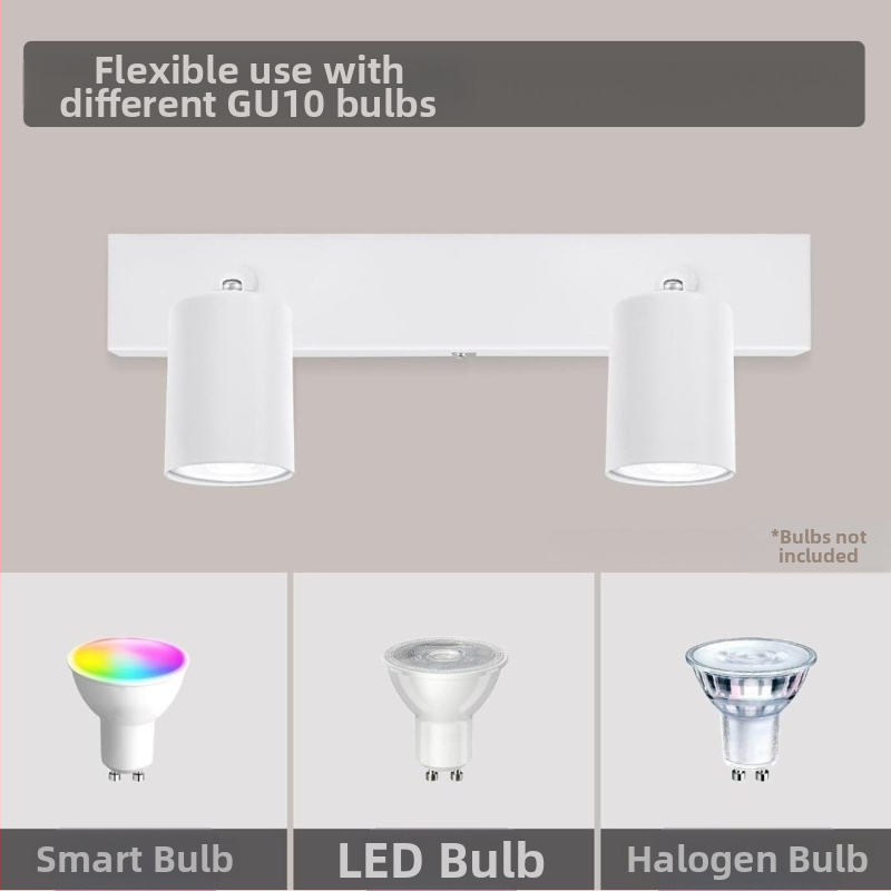 Нордически LED таванен осветител, двойна глава, повърхностно монтиран, 220V, обхват 5–10 м²