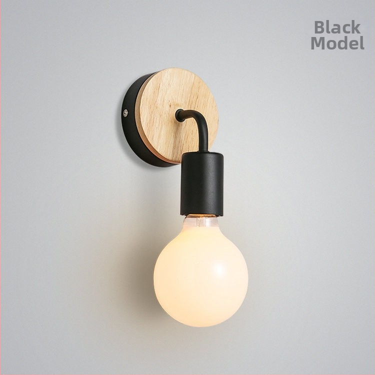 Стенна лампа в нордичен постмодерен стил с железен абажур, 220V, произход Гуандун