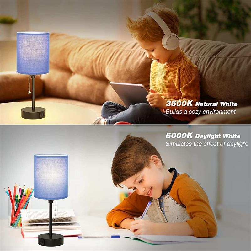 Επιτραπέζιο φωτιστικό υπνοδωματίου σε στυλ βορειοευρωπαϊκό, μοντέλο AL-3101, 110 V, μεταλλικός υποδοχέας λαμπτήρα, headlamp, μάρκα Fantasy.