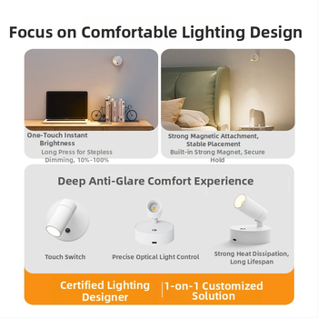 Φωτιστικό τοίχου σε στυλ Nordic, ABS σκιά και ABS σώμα, τάση έως 36V