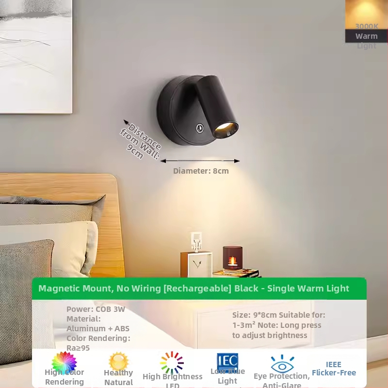 Seinalamp Nordic-stiilis ABS varju ja korpusega, pinge kuni 36V