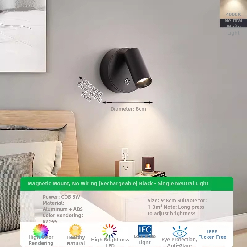 Seinalamp Nordic-stiilis ABS varju ja korpusega, pinge kuni 36V