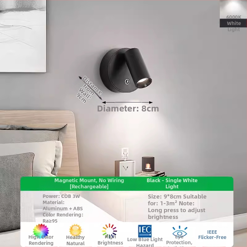 Seinalamp Nordic-stiilis ABS varju ja korpusega, pinge kuni 36V