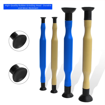 Ръчна пръчка за шлайф на клапани с дървена дръжка и гумена подложка за клапани в автомобили и мотоциклети
