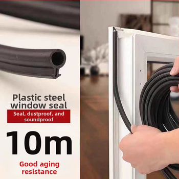 Уплътнител за касетни врати и прозорци с O-образно сечение от пластмаса и стомана – износоустойчив, устойчив на стареене и корозия.