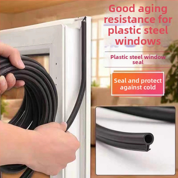Уплътнител за касетни врати и прозорци с O-образно сечение от пластмаса и стомана – износоустойчив, устойчив на стареене и корозия.