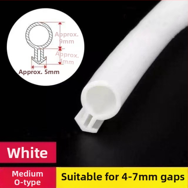 Уплътнител за касетни врати и прозорци с O-образно сечение от пластмаса и стомана – износоустойчив, устойчив на стареене и корозия.