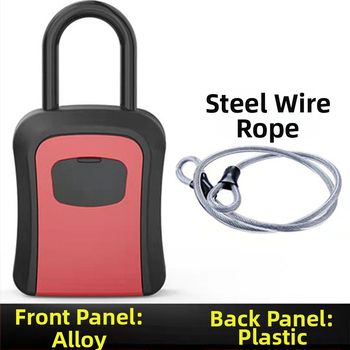 Μηχανική θήκη κλειδιών με κωδικό TY01, κράμα ψευδαργύρου + ABS, προσαρμοσμένη επεξεργασία, κατάλληλη για τραπεζικές κάρτες, ταυτότητες και κλειδιά, επιτοίχια τοποθέτηση