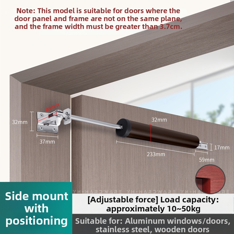 Xuncheng автоматичен затварящ механизъм за врати от неръждаема стомана – регулируема скорост на затваряне и регулируема сила на заключване