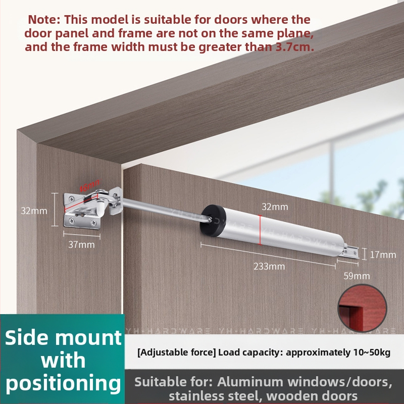 Xuncheng автоматичен затварящ механизъм за врати от неръждаема стомана – регулируема скорост на затваряне и регулируема сила на заключване