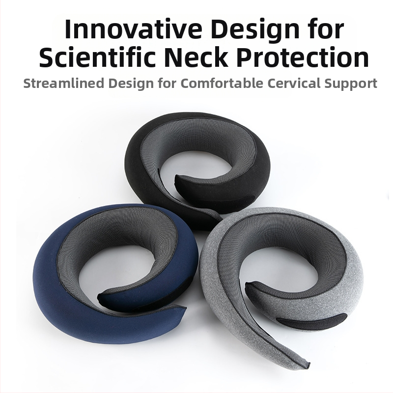 U veida kakla spilvens automašīnai un ceļojumiem, atmiņas putas, Tianzhu kokvilnas kodols, pārnēsājams, mūsdienīgs minimālisma dizains