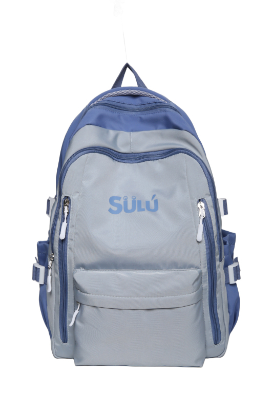 Σακίδιο πλάτης με ρετρό αμερικάνικο σχέδιο, unisex, μεγάλης χωρητικότητας (Νάιλον; υπερελαφρύ; επένδυση: πολυεστέρας; μοτίβο: γράμματα; για το γυμνάσιο)