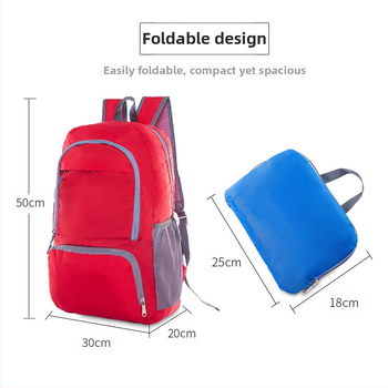 Αναδιπλούμενο υπαίθριο σακίδιο για άνδρες και γυναίκες, νάιλον, χωρητικότητας 20–35 L, χωράει 16 ιντσών φορητό υπολογιστή, στυλ αστικής απλότητας