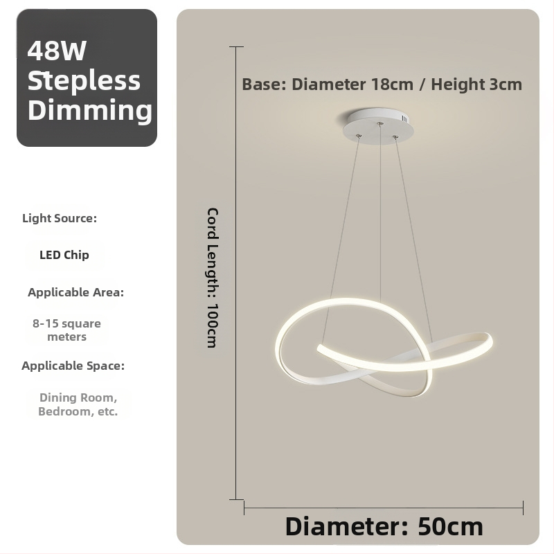 Κρεμαστή λυχνία τραπεζαρίας - Μοντέρνα απλότητα, μεταλλικό σώμα από σίδηρο, ακρυλικό κάλυμμα, LED φωτισμός