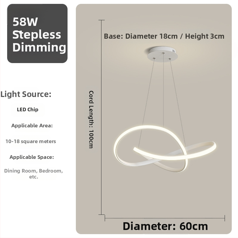 Κρεμαστή λυχνία τραπεζαρίας - Μοντέρνα απλότητα, μεταλλικό σώμα από σίδηρο, ακρυλικό κάλυμμα, LED φωτισμός