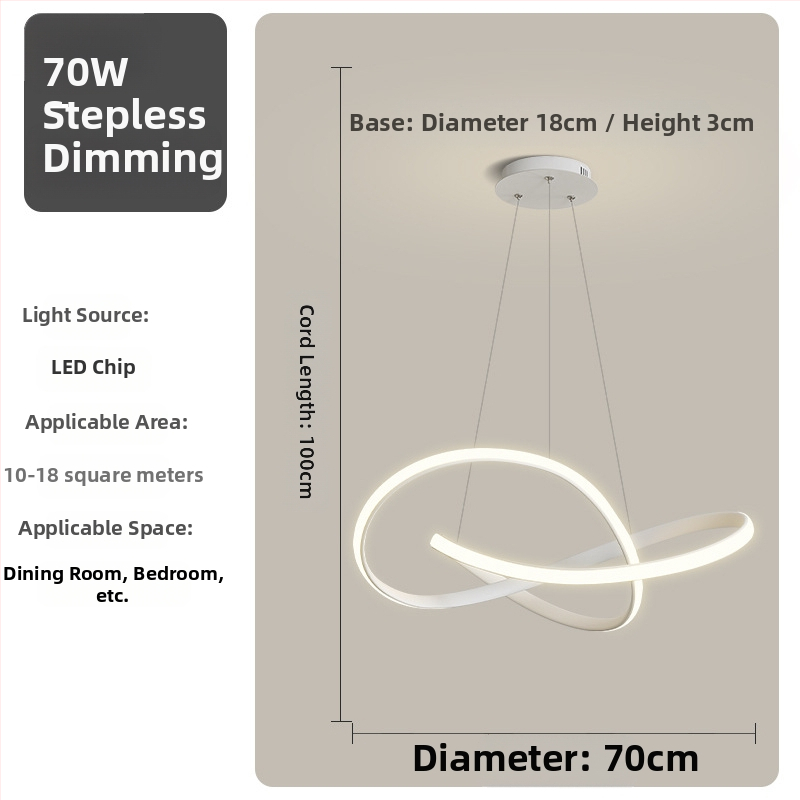 Κρεμαστή λυχνία τραπεζαρίας - Μοντέρνα απλότητα, μεταλλικό σώμα από σίδηρο, ακρυλικό κάλυμμα, LED φωτισμός