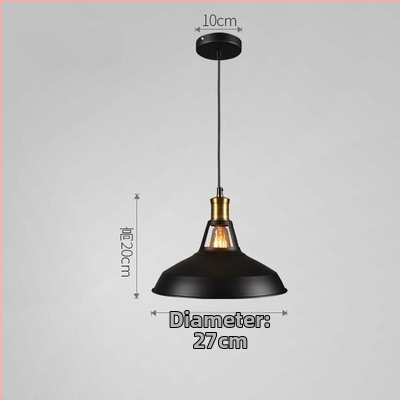 Μεταλλικός πολυέλαιος από σίδηρο, βιομηχανικό στυλ loft, πολυέλαιος με μία κεφαλή, LED φως, κάλυψη 3–5 τ.μ., ύψος ρυθμιζόμενο έως 1 μ