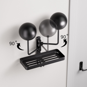 Мотоциклетен държач за каски – монтаж без пробиване, алуминиева сплав, модел 2510, стенен, товароподемност 10 кг