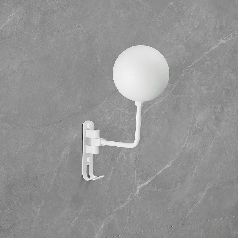 Мотоциклетен държач за каски – монтаж без пробиване, алуминиева сплав, модел 2510, стенен, товароподемност 10 кг