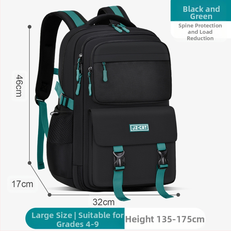 Σχολική τσάντα για αγόρια (5–6 τάξη), πολυεστέρας, αδιάβροχη, διαπνέουσα, ultra-light, προστασία της σπονδυλικής στήλης και μείωση βάρους, διαχωρισμός στεγνό/υγρό, ανακλαστικά στοιχεία, ιμάντες αέρα, σχέδιο anime