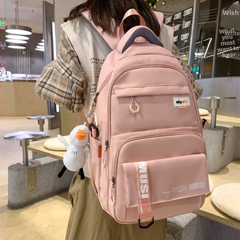 Γυναικεία τσάντα πλάτης για φορητό υπολογιστή, επεκτάσιμη, νάιλον, χωρητικότητα 20–35 λίτρων, χωράει 14 ιντσών φορητό