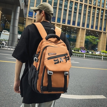 Νάιλον σχολικό σακίδιο με διαπνοή, ιμάντες με αερόσφυρες και επένδυση από πολυεστέρα