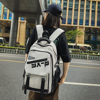 Νάιλον σχολικό σακίδιο με διαπνοή, ιμάντες με αερόσφυρες και επένδυση από πολυεστέρα