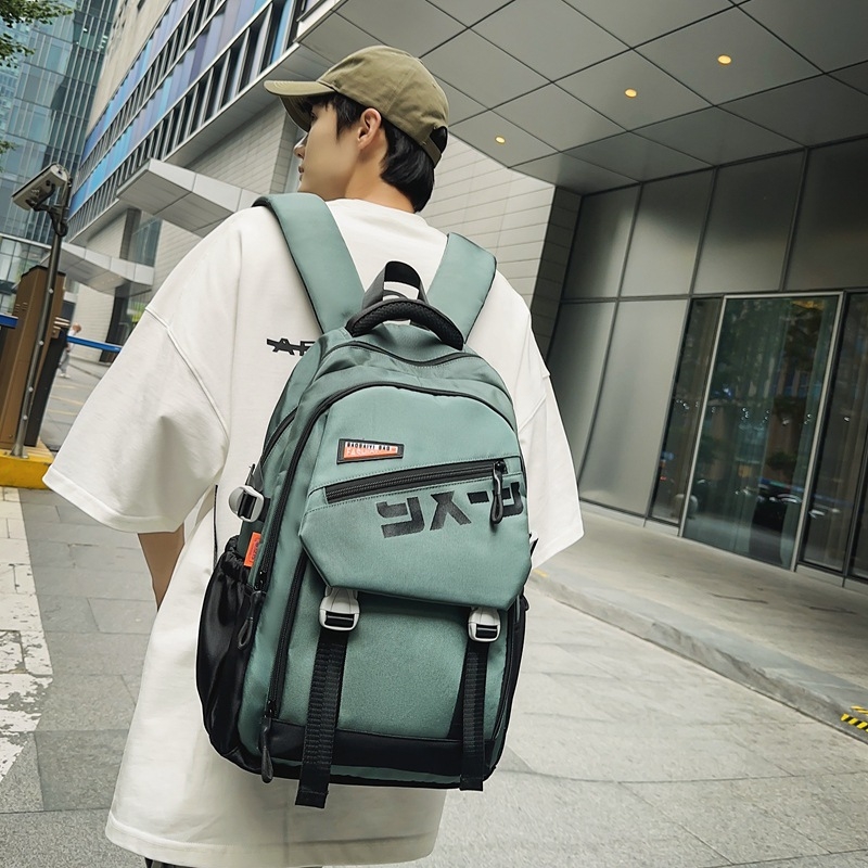 Νάιλον σχολικό σακίδιο με διαπνοή, ιμάντες με αερόσφυρες και επένδυση από πολυεστέρα